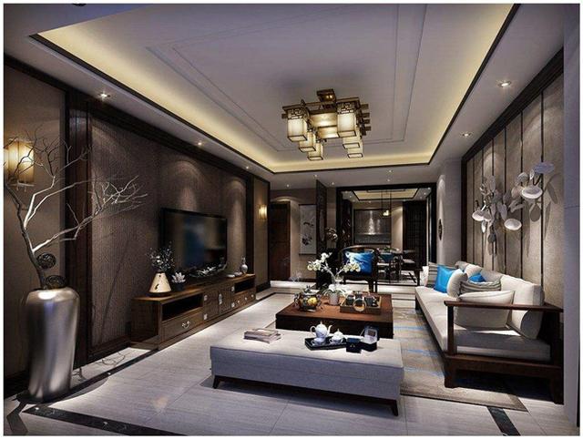 師傅在吊頂上加一圈線條,效果居然這么美