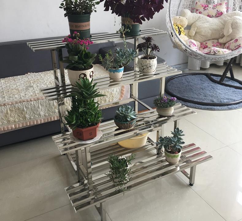 室內(nèi)不銹鋼花架圖片大全