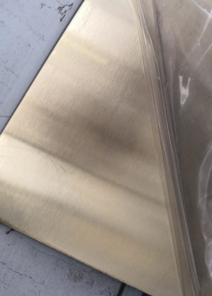 香檳金無指紋不銹鋼板圖片 (2)